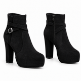 Ankle Boot Suede High Heel Distinctive design R-28