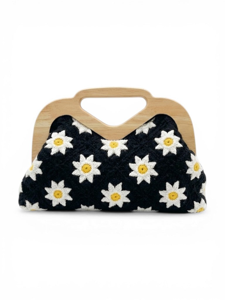 Handbag Wood And Fabric ZS-14