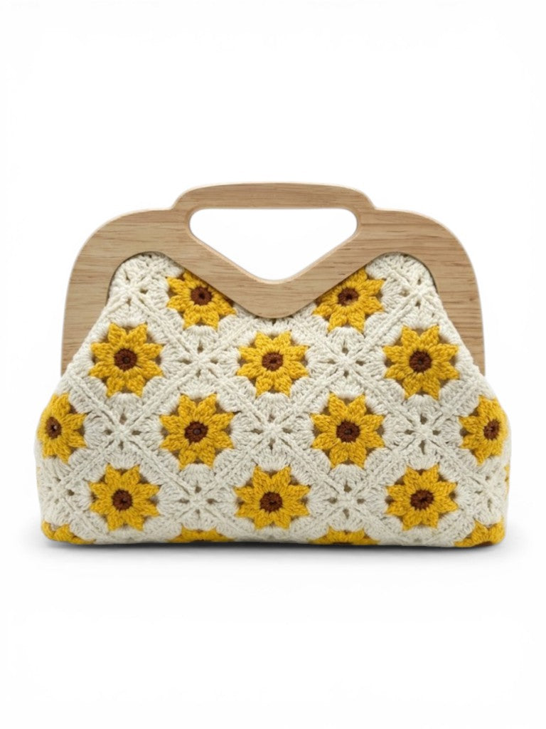 Handbag Wood And Fabric ZS-14