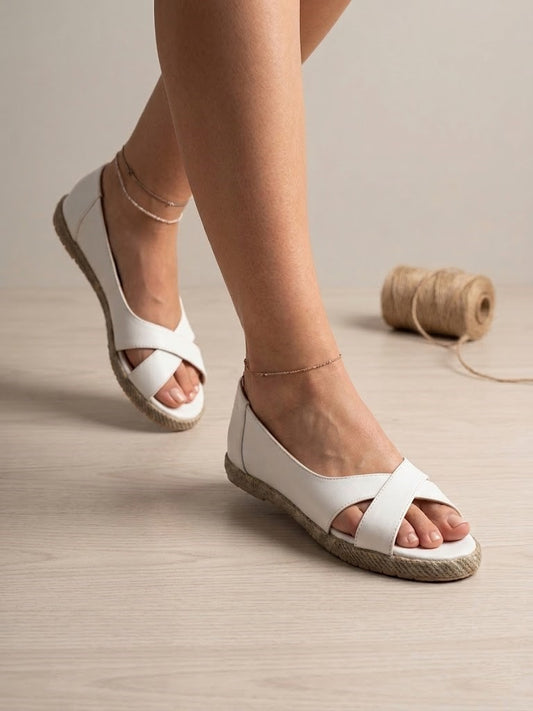 Sandal Flat Leather Easy To Wear SF-58