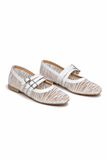 Ballerina Flat Fabric With Buckles BF-807