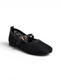 Ballerina flat Leather Tulle BF-810