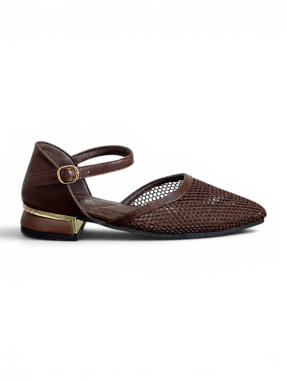 sandal flat Leather with mesh SF-64