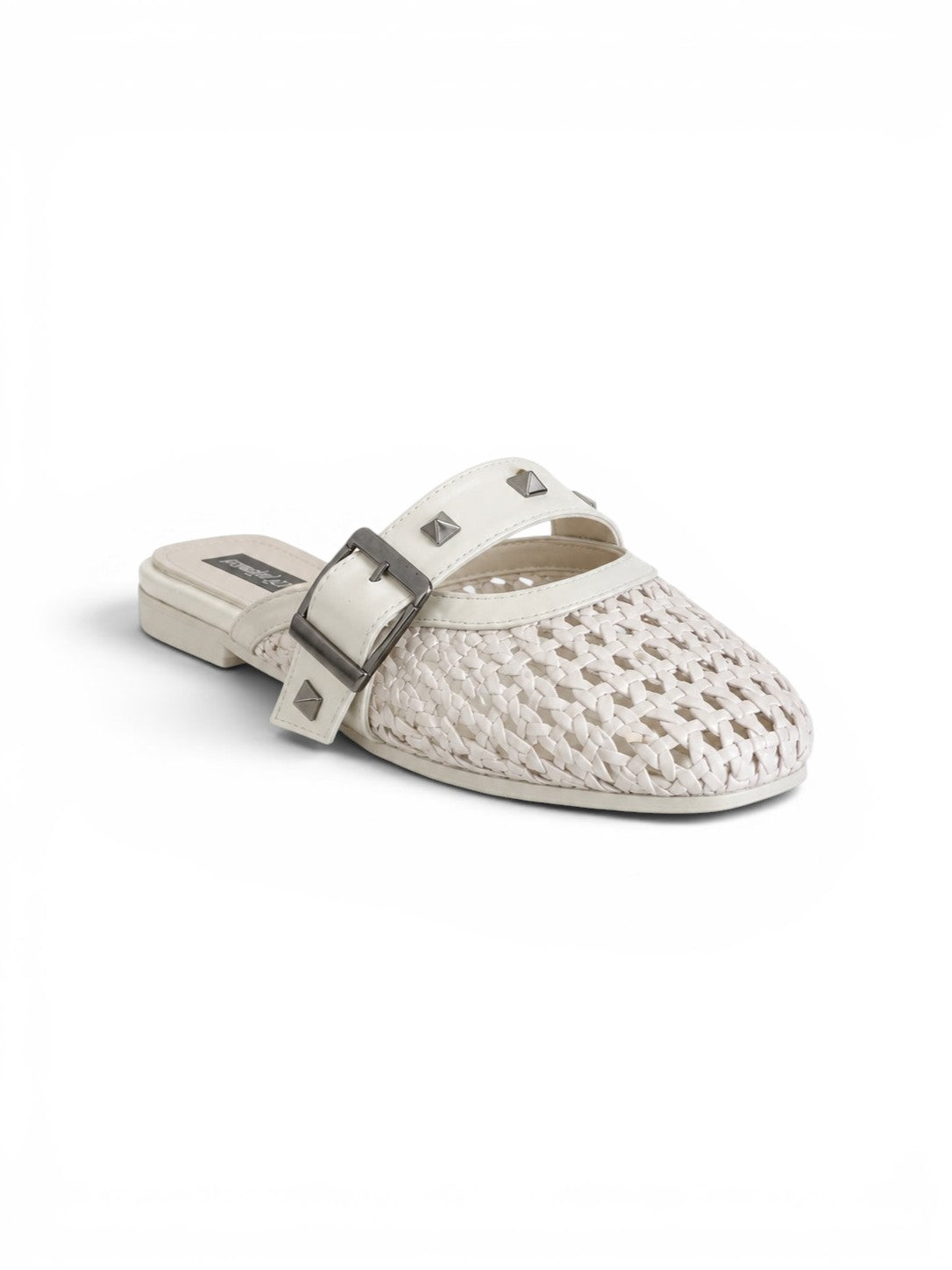 Mules Leather With Buckle Elegant SB-704