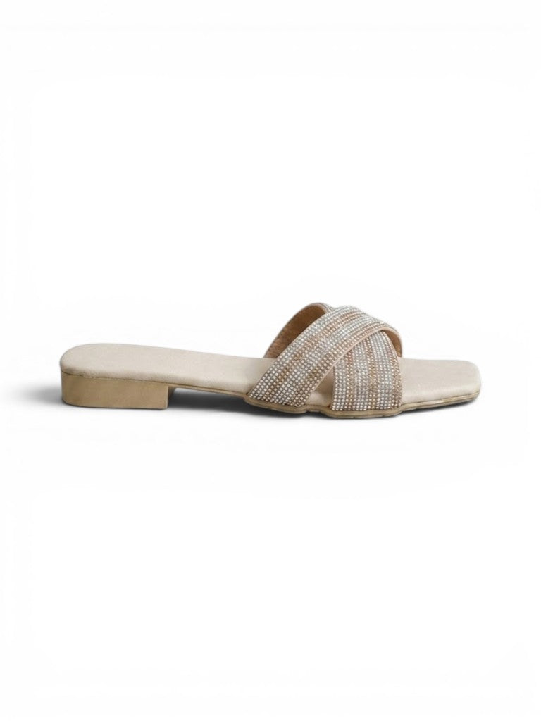 Slipper Flat Diamond Distinctive Letter X SL-228