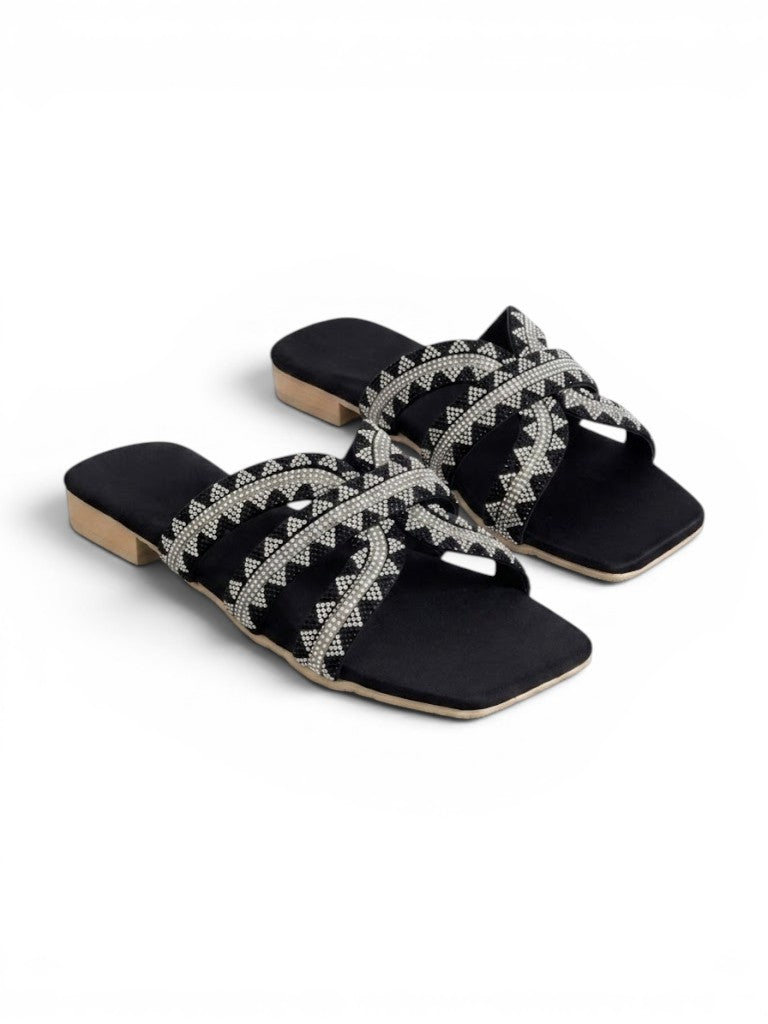 Slipper Flat Diamond Stylish  SL-225