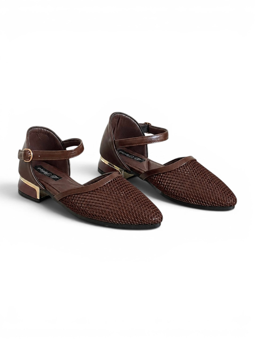 sandal flat Leather with mesh SF-64