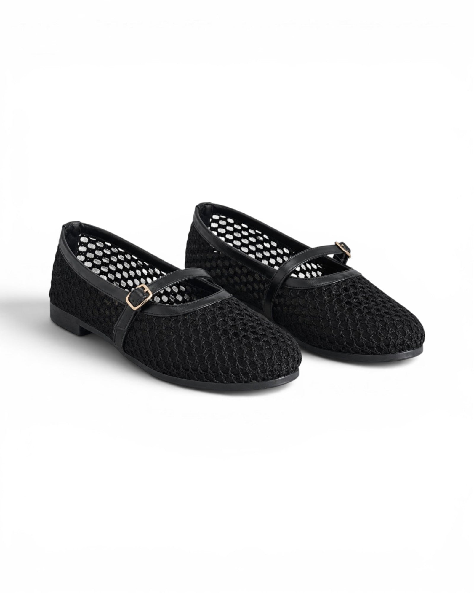 Ballerina flat Leather mesh BF-812