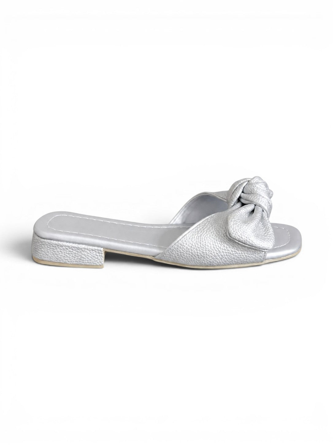 Slipper Flat Leather With Bow SL-229
