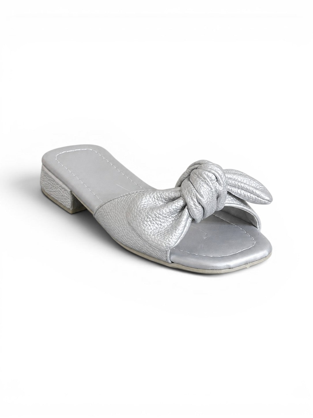 Slipper Flat Leather With Bow SL-229