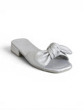 Slipper Flat Leather With Bow SL-229