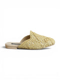 Mules Flat Burlap Elegant SB-705