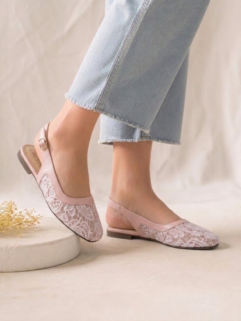 Ballerina Flat Dentelle With Buckle BF-809
