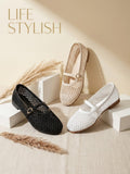 Ballerina flat Leather mesh BF-812