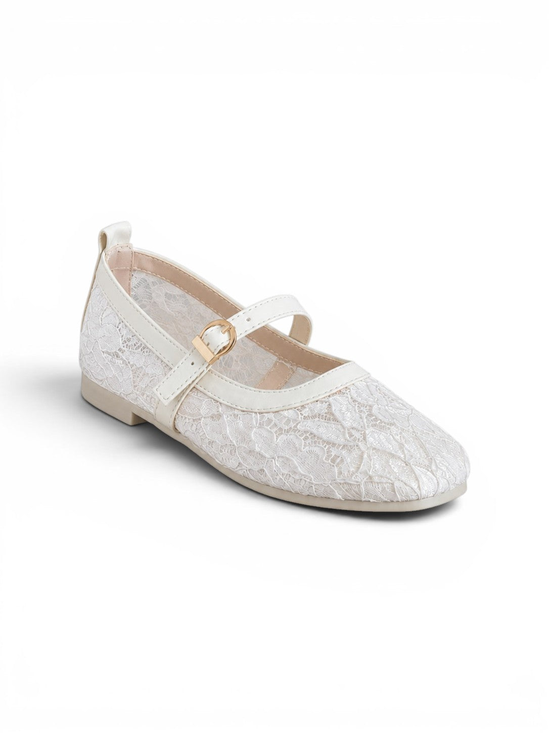 Ballerina flat Leather Tulle BF-810