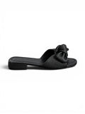 Slipper Flat Leather With Bow SL-229
