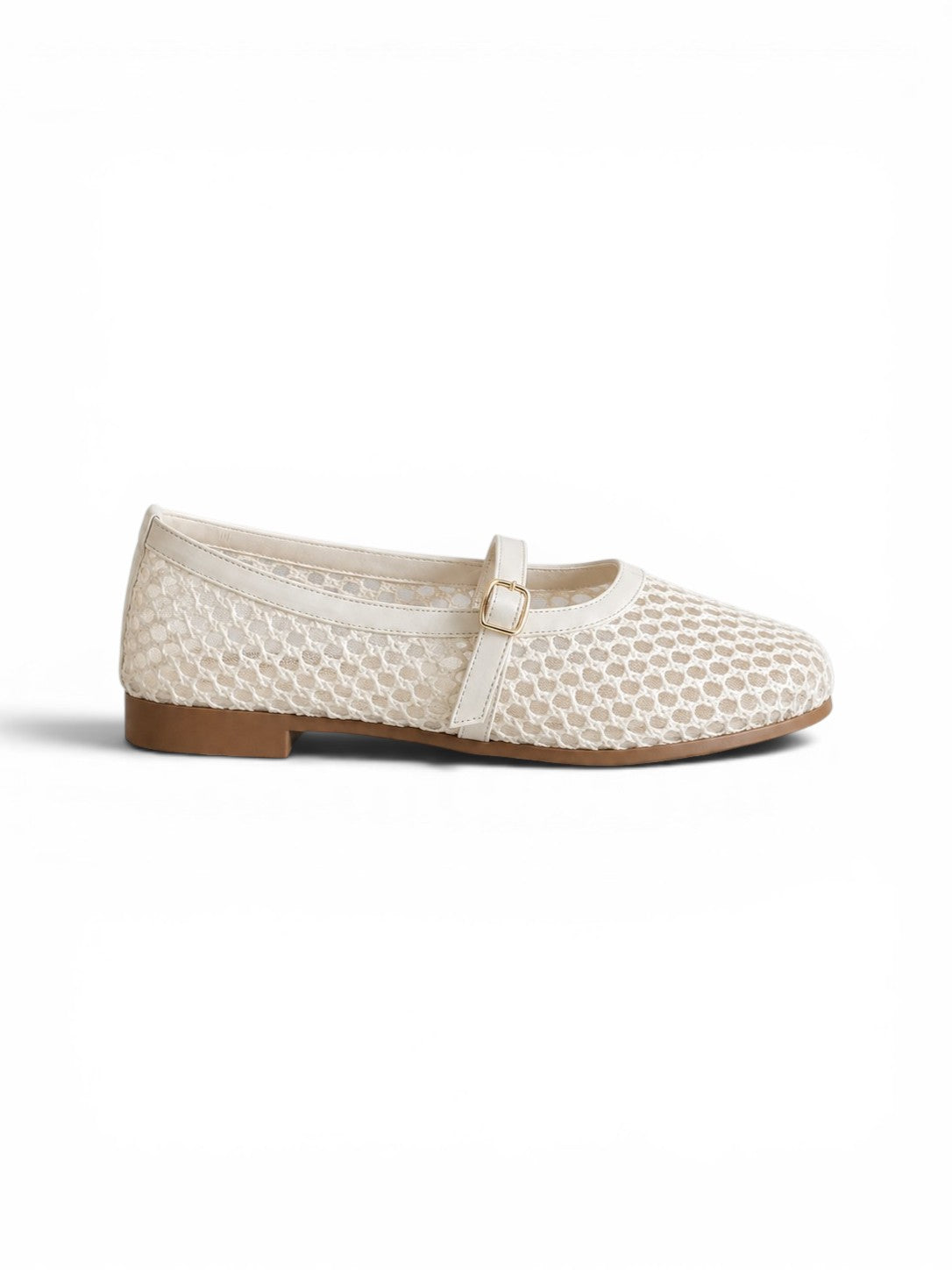 Ballerina flat Leather mesh BF-812