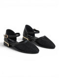 sandal flat Leather with mesh SF-64