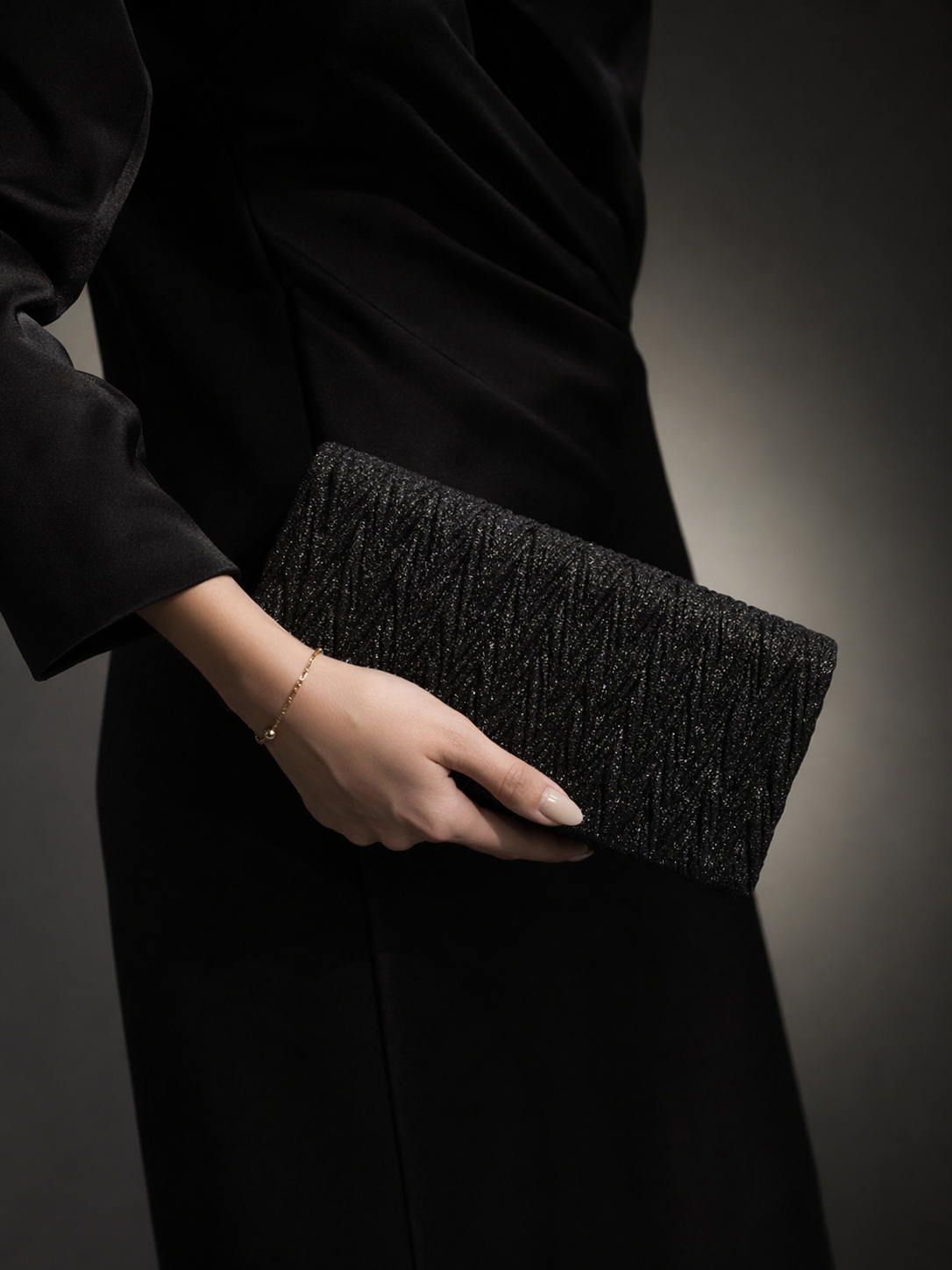 crossbody evening bag Pleated Texture ZS-6