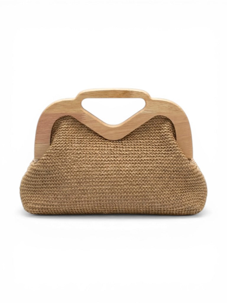 Handbag Wood And Fabric ZS-14