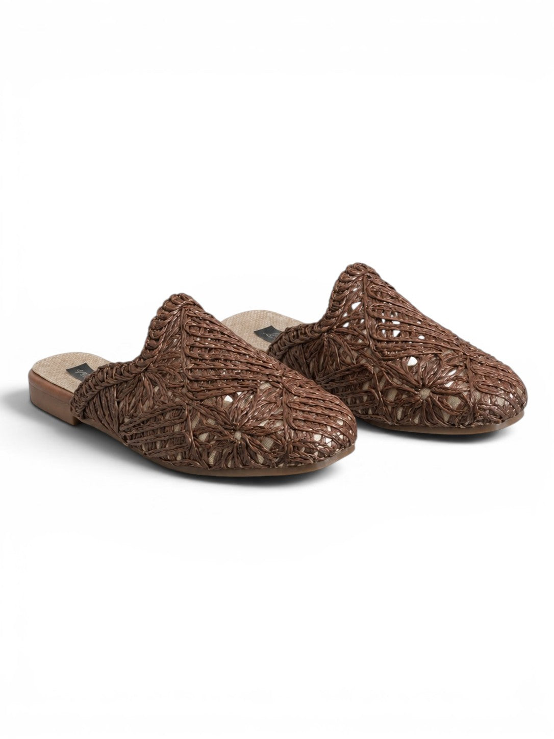 Mules Flat Burlap Elegant SB-705