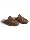 Mules Flat Burlap Elegant SB-705