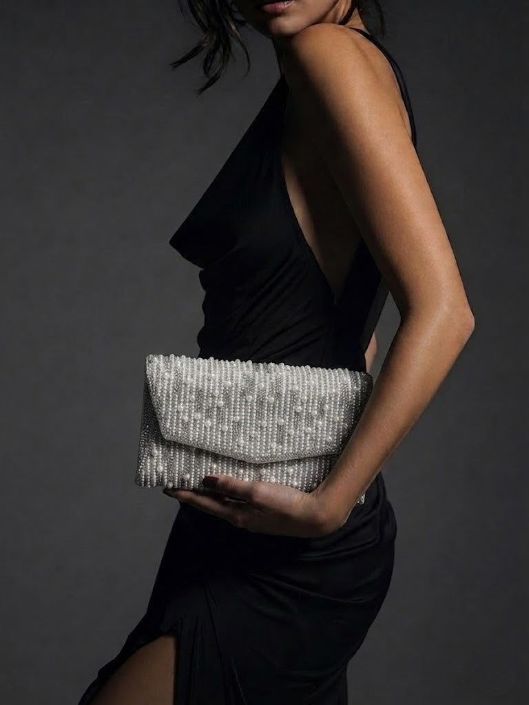 Crossbody evening bag With sparkling stones and beads ZS-7