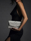 Crossbody evening bag With sparkling stones and beads ZS-7
