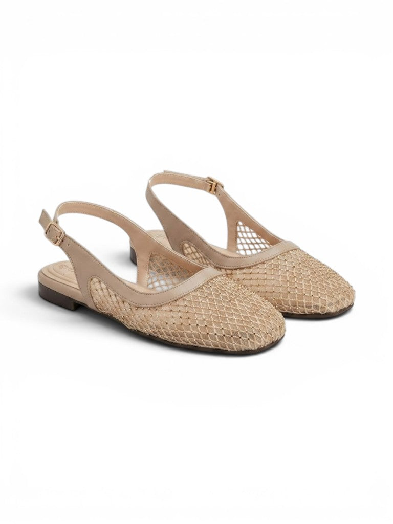 Ballerina Flat Mesh With Buckle BF-808