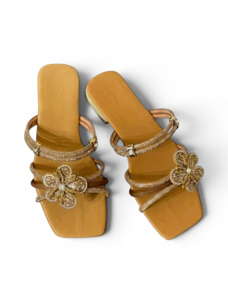 Slipper And Sandal Diamond With Flower SL-224