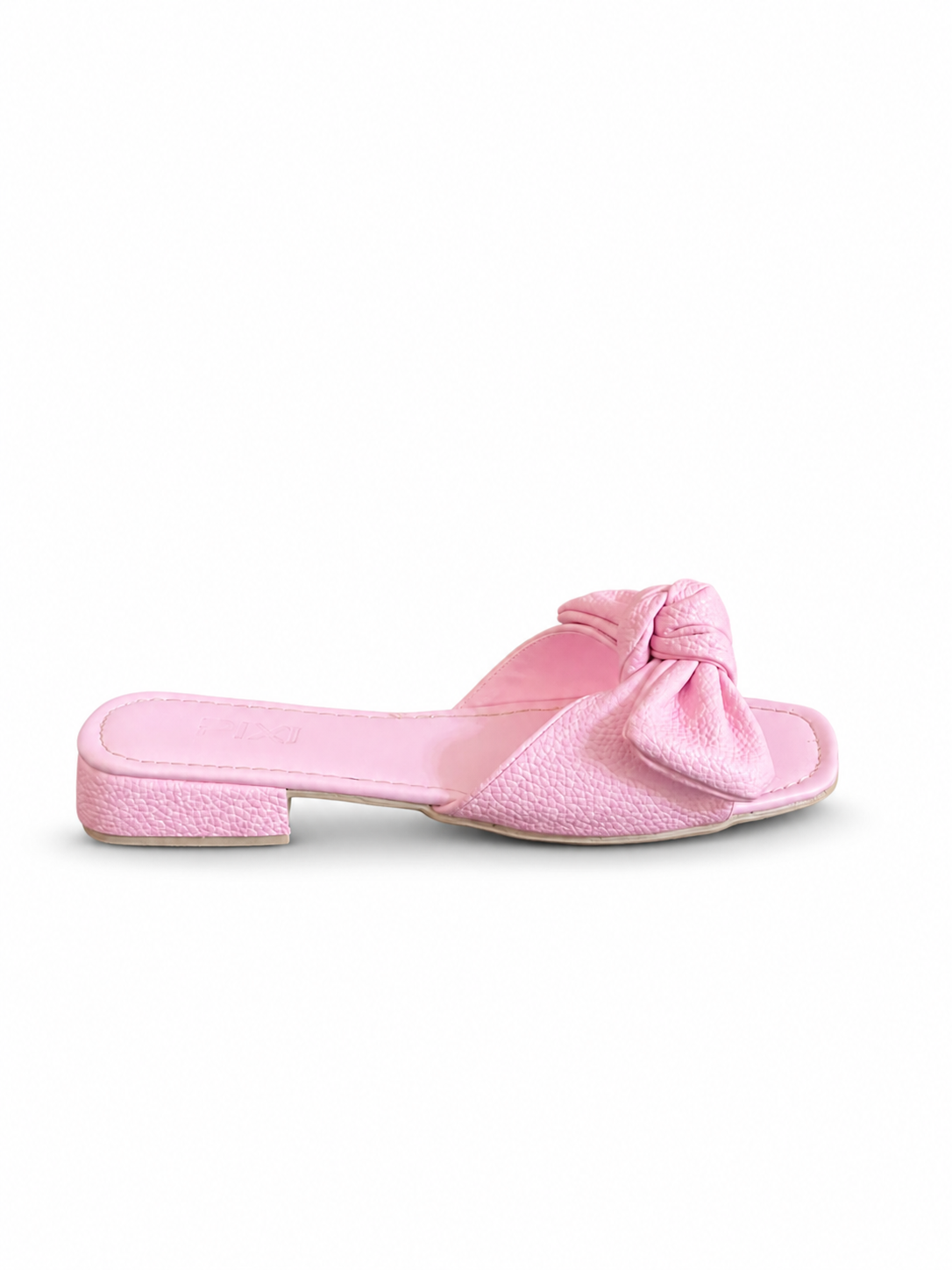 Slipper Flat Leather With Bow SL-229