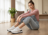 Sneakers Flat Leather Stylish KO-106