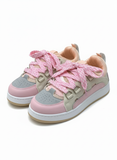 sneakers flat Leather with a unique design KO-107