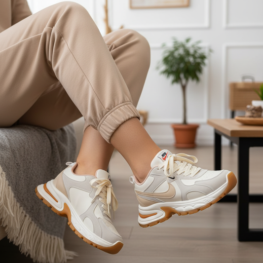 Sneaker High Heel Suede KO-104