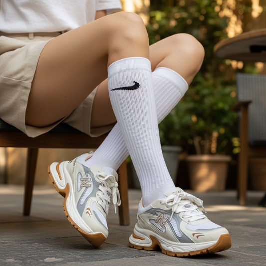 Sneaker Trendy High Heel Leather KO-105