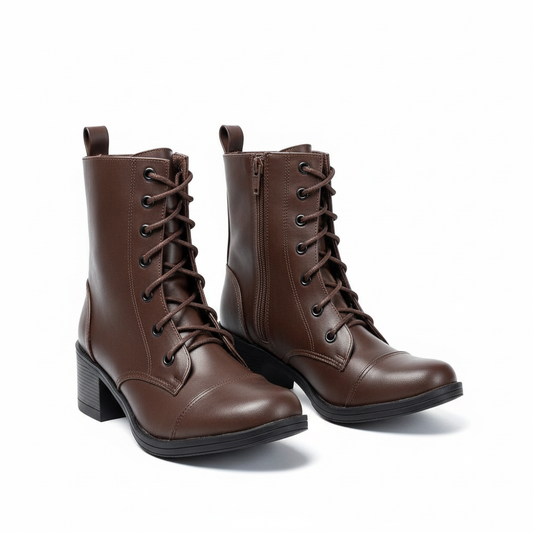 Ankle Boot Leather With Rope E-26