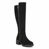 Long Boot Mid Heels Suede Elegant LB-42