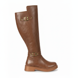 Long Boot Mid Heels Leather Stylish LB-41