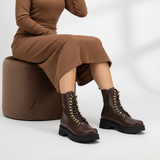 Ankle Boot Leather With Rope E-101