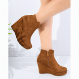 Suede Heel Boot BW-10