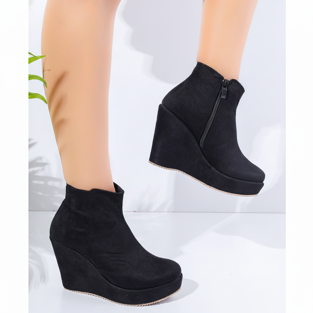 Suede Heel Boot BW-10
