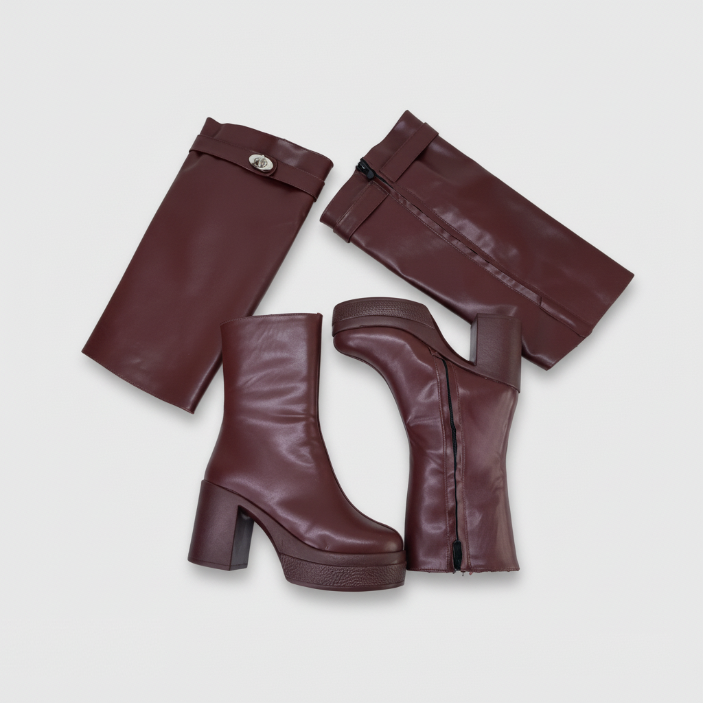 Long Boot High Heel Leather LB-44