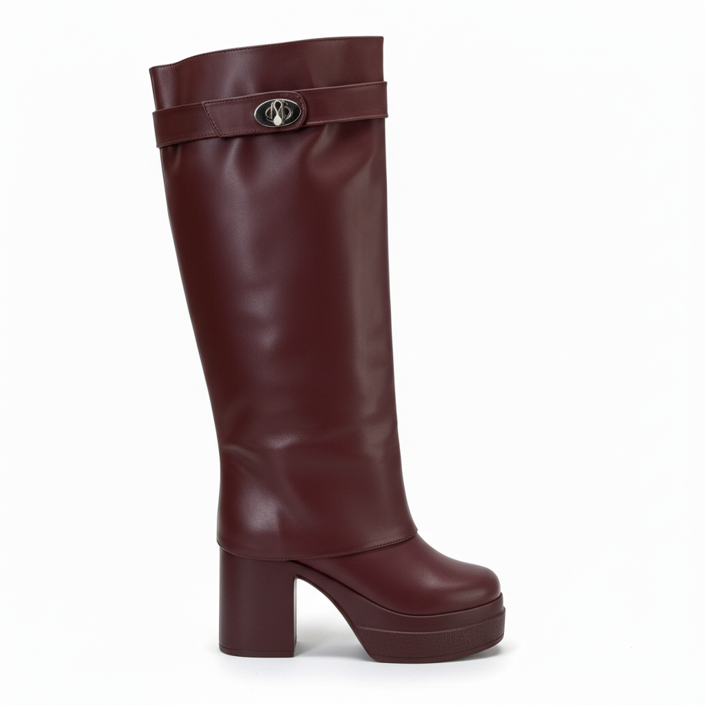 Long Boot High Heel Leather LB-44