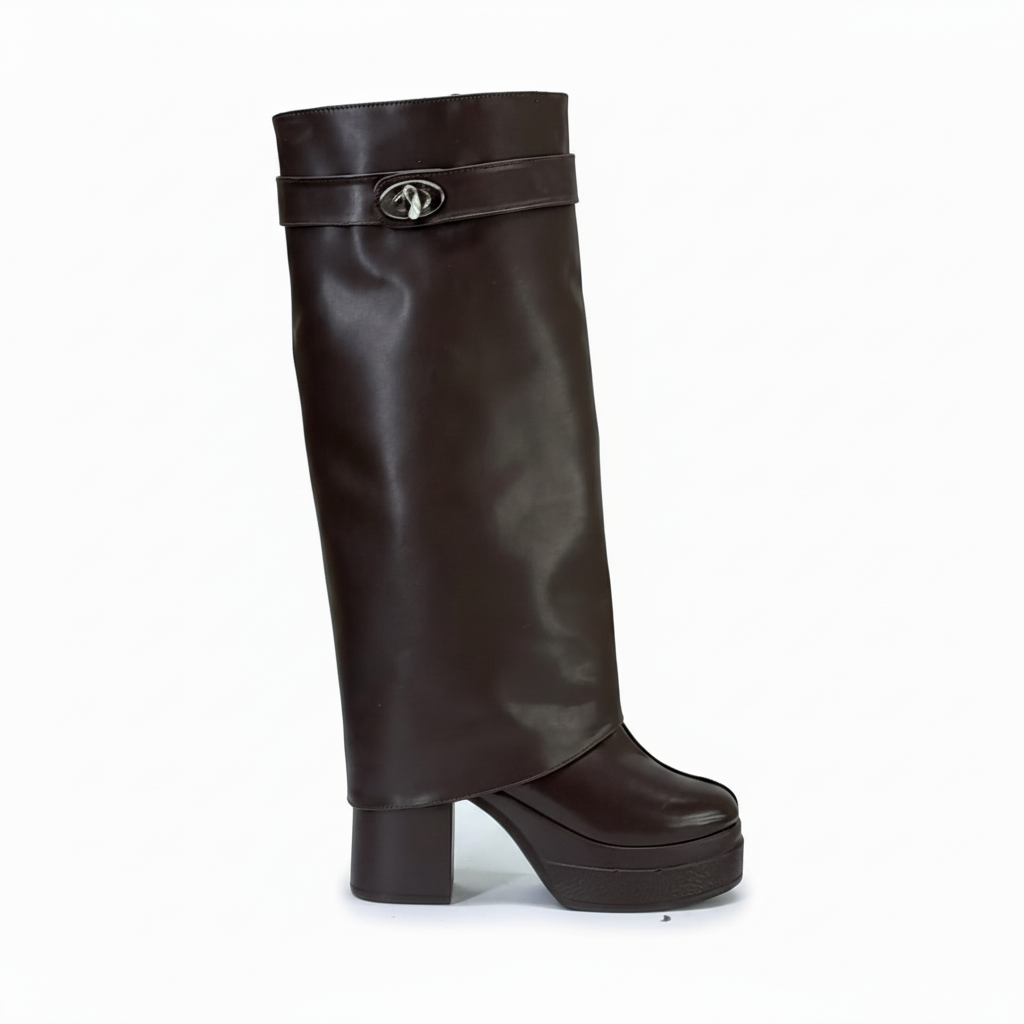 Long Boot High Heel Leather LB-44