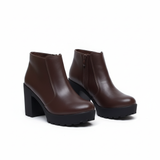 Ankle Boot Heels Leather Comfort R-22