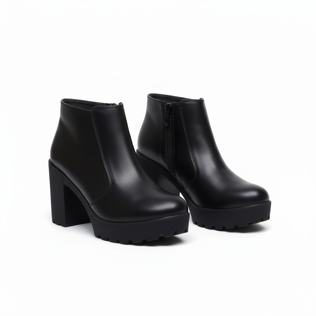 Ankle Boot Heels Leather Comfort R-22