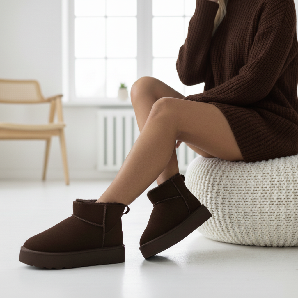 Shoes Suede Mid Heel Stylish AG-2