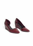 Shoes Wedge  Leather Glossy W-320