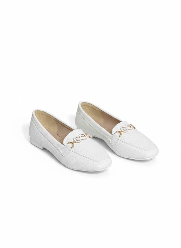 Ballerina Flat Leather Square BN-515