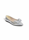Ballerina Flat Leather Glossy With Bow BN-513